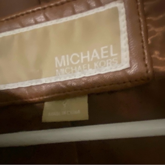 ✨ Michael Kors Genuine Leather Moto Jacket ✨ - Picture 8 of 8